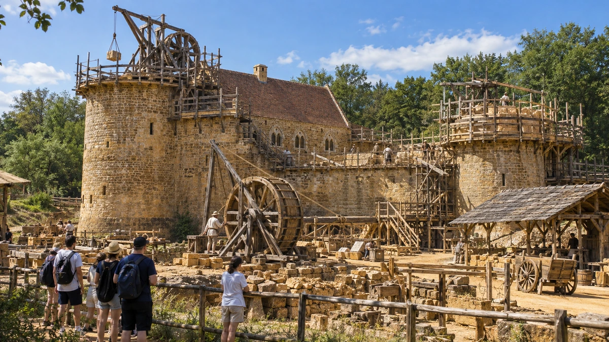 Pourquoi visiter Guédelon avant le 1er novembre : un château médiéval que l’on construit encore sous vos yeux