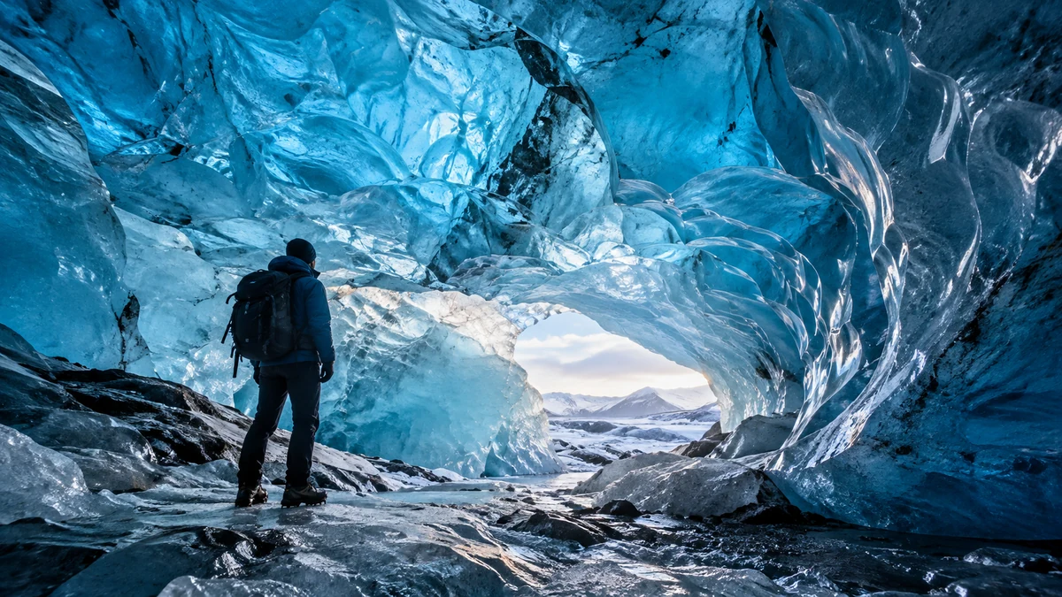 En Islande, novembre ouvre la saison de ces grottes qui disparaissent et se reforment chaque année