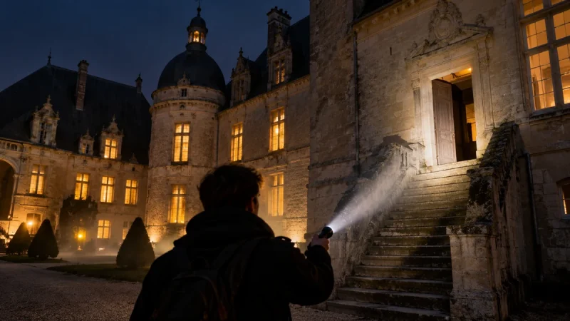 Une nuit à la lampe torche va ouvrir les combles habituellement fermés de ce château de la Loire